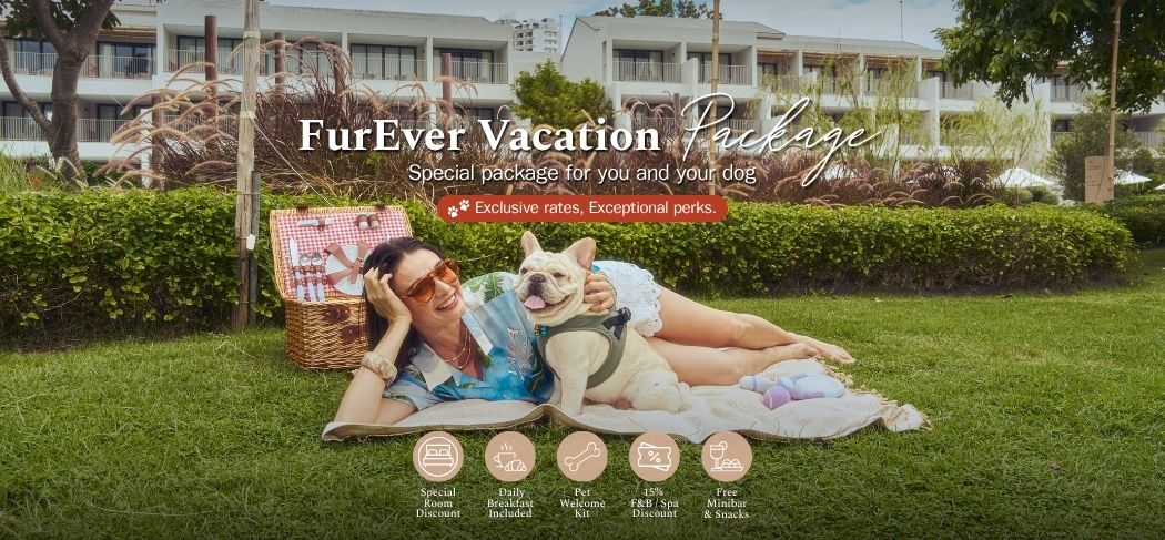 Dog friendly hotel Hua Hin VALA Hua Hin Furever Vacation Package beachfront